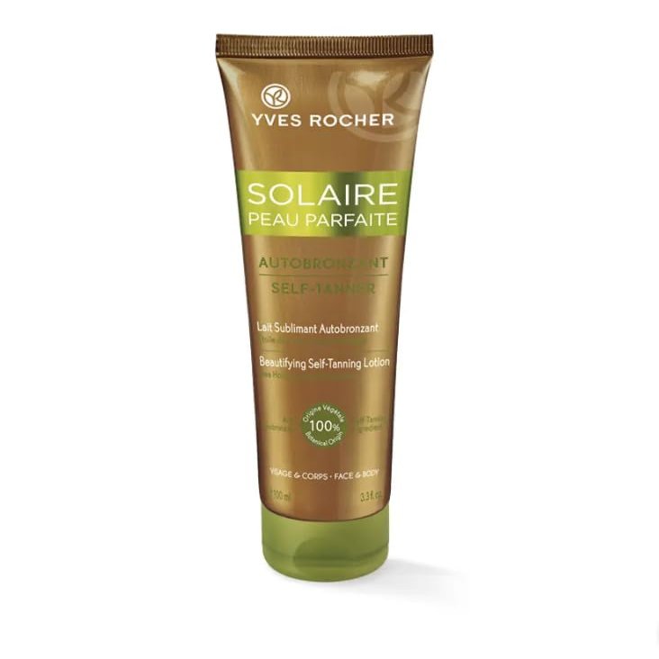 Yves Rocher Solaire Self-Tanner Self-tanning Moisturizing Milk for Face and Body Long Lasting Women 100 ml. / 3.3 fl.oz.