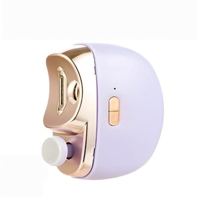 2-in-1 Electric Nail Clipper & Polisher - 2-Speed Adjustable Automatic Trimmer for Seniors, Adults & Kids, Safe Nail Care with Polishing Function (Purple)