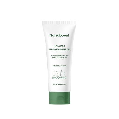 Natural Nail Care Gel, Nutraboost Strengthening Cuticle Serum for Damaged & Brittle Nails, 20ml (1 pcs)