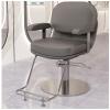 Barber Chair, Salon Chair for Hair Stylist with 360 Swivel 10 Cm Adjustable Height, Hydraulic Stylist Chair with Weighted Steel Base 150 Kg Capacity,Grey,A view 1