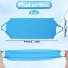 4 Pcs Exfoliating Back Scrubber with Handles, Nylon Back Washers, Scrubber Cloth Towel for Shower, Stretchable Pull Strap for Sensitive Rough Skin view 2