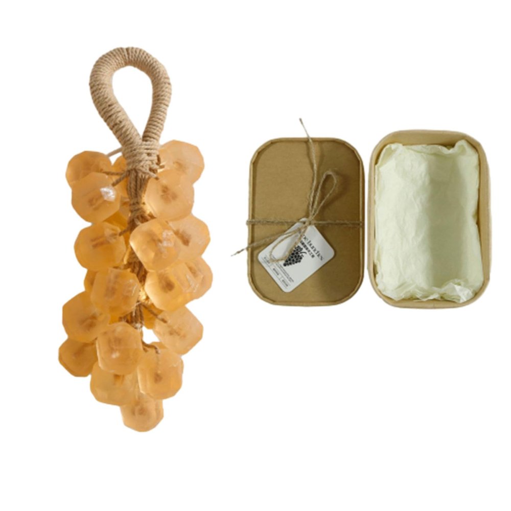 Crystal Grape Soap, Personalized Original Handmade Crystal Grape Soap Gentle Cleansing Soaps, Decorative Soaps Bars, For Washing Hands And Fresh Air Men Women (Osmanthus)