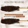 Hetto Thick Deep Wavy Clip in Hair Extensions Curly Hair Extensions Human Hair Dark Raddish Brown Water Wavy Extension for Women 20inch 135g 7pcs view 2