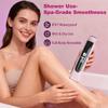 RSRNKXC Electric Shaver for Women, 2-in-1 Painless Hair Trimmer for Body & Bikini Area, Ceramic Blade,Rechargeable Wet & Dry Razor for Legs, Underarms, Face, Pubic Hair with LED Display view 3