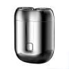 2025 New Model Mini Dual-Head Electric Shaver, Electric Mini Portable Razor, Pocket Shaver USB Shavers for Men, Rechargeable Washable Double Head Razor for Home, Car, Travel (Silvery White) view 1