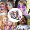 Water-Based Face Paint Kit  12 Color Body Paint Palette, Washable Costume Makeup with Pigments, Easy Application | Cosplay, Halloween, and Party Art Face Painting Set view 4