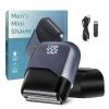 Electric Foil Shaver for Men:Triple Floating Blade Electric Razor for Face & Beard - IPX7 Waterproof Cordless Shaver with LED Display, USB-C Fast Charge & Travel Lock - Home & Travel Grooming Kit view 1