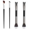 4 PCS Contour Brushes and Nose Brush Set, 2 in 1 Contour Brushes for Makeup, Soft Nose Makeup Blending Brush for Contouring, Blush view 1