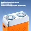 Bccnerty Shaver for Men, Mini Portable Electric Shaver, Smooth Shaving in One Second, 360 Rotation, Wet and Dry Use, Dual Head Waterproof, Shaving Without Leaving Residue(Orange Silver) view 3