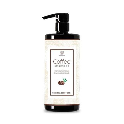 Coffee Shampoo, 200ml, Hair Growth and Texture Improvement Formula with Dark Arabica Coffee Beans, Liquid Form