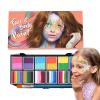 Face Paint Palette  12 Color Water-Based Body Paint, Washable Costume Makeup Set, Smooth Blendable Formula with Safe Skin-Friendly Pigments | Cosplay and Halloween Makeup Kit for Parties and Art view 1