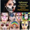 Face Paint Palette  12 Color Water-Based Body Paint, Washable Costume Makeup Set, Smooth Blendable Formula with Safe Skin-Friendly Pigments | Cosplay and Halloween Makeup Kit for Parties and Art view 2