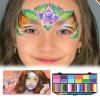 Face Paint Palette  12 Color Water-Based Body Paint, Washable Costume Makeup Set, Smooth Blendable Formula with Safe Skin-Friendly Pigments | Cosplay and Halloween Makeup Kit for Parties and Art view 4
