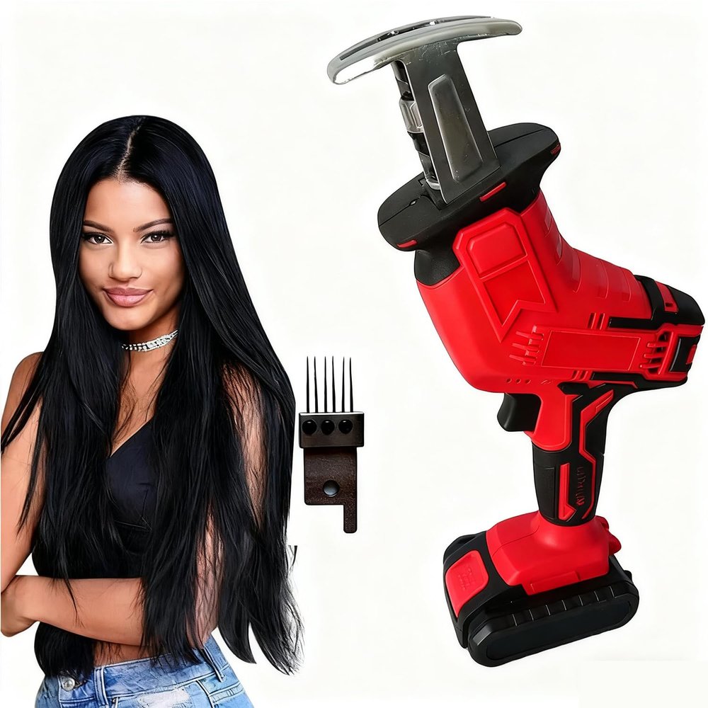 1000W Rechargeable Wig Braiding Machine, Handheld Dreadlock Braider for Synthetic Hair & Human Hair, Powerful Tool for Wig Making & Hair Transplantation