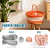 665g Foot Soaker Tub - Folding Bath Massager Bucket,Foot Soaker Container | for Men Women Elderly Seniors Travel Camping Center Hotel Dorm Bathroom view 4