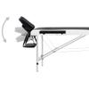 2-Zone Foldable Massage Table Aluminum Black and White 110228 view 4