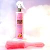 Naturally Love Hue AntiBreakage LeaveIn Detangling Hair Mist & Detangling Brush  80% Organic, Paraben & GlutenFree Detangler Spray with Honey, Rosemary, Aloe & Peppermint view 2