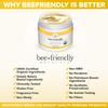 BeeFriendly Organic Face and Eye Cream, USDA Certified Organic Facial Moisturizer, All In One Natural Face, Eye, Neck, Decollete Cream Reduces Wrinkles & Lines, 6 oz (3 Jars in a box) view 4