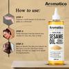 100% Pure Cold Pressed Sesame Oil, 200ml, Natural Multipurpose for Skin Hair Body, No Chemicals No Preservatives, Makeup Remover Post-Workout Recovery view 3