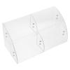 Acrylic Makeup Organizer Box: Vanity Storage Container - 2 Tier Facial Mask Holder Skincare - Desktop Organizer for Dresser Countertop Bathroom view 1