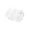 Acrylic Makeup Organizer Box: Vanity Storage Container - 2 Tier Facial Mask Holder Skincare - Desktop Organizer for Dresser Countertop Bathroom view 2