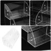 Acrylic Makeup Organizer Box: Vanity Storage Container - 2 Tier Facial Mask Holder Skincare - Desktop Organizer for Dresser Countertop Bathroom view 3