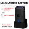 Supreme Trimmer DarkStar Foil Shaver STF720  9000 RPM Vector Motor, 150 Min Runtime Corded & Cordless Electric Razor | Hypoallergenic Foils for Face, Head & Stubble view 2