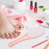 KITCHENKARATLY 2 pcs Double-sided Manual Foot Scrubber Exfoliator Callus Remover Portable Pedicure Tool for Dead Skin Removal Home and Salon Use view 2