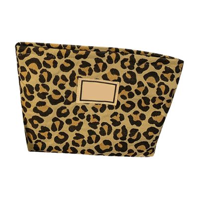 AIToWisely Leopard Print up, L Cosmetic, Stylish Leopard Toiletry with, Portable Tl up Sto for Women, Trendy Cosmetic P