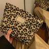 AIToWisely Leopard Print up, L Cosmetic, Stylish Leopard Toiletry with, Portable Tl up Sto for Women, Trendy Cosmetic P view 4