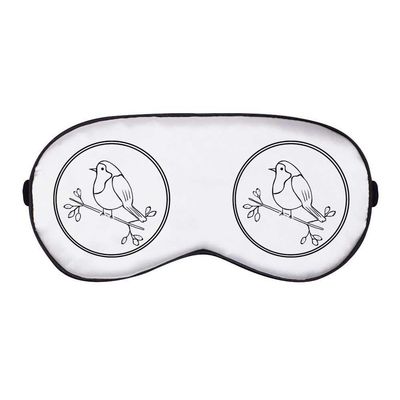 Azeeda 'Christmas Robin with Berries' Sleep/Travel Eye Mask (EY00033914)