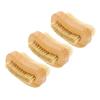 IDEANATEGRATE 3Pcs Wooden Nail Cleaner Professional Dual-sided Fingernail Brushes Stiff Bristles Portable Scrubbers for Home Manicure Salon Nail Art and Cleaning view 1