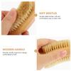 IDEANATEGRATE 3Pcs Wooden Nail Cleaner Professional Dual-sided Fingernail Brushes Stiff Bristles Portable Scrubbers for Home Manicure Salon Nail Art and Cleaning view 4