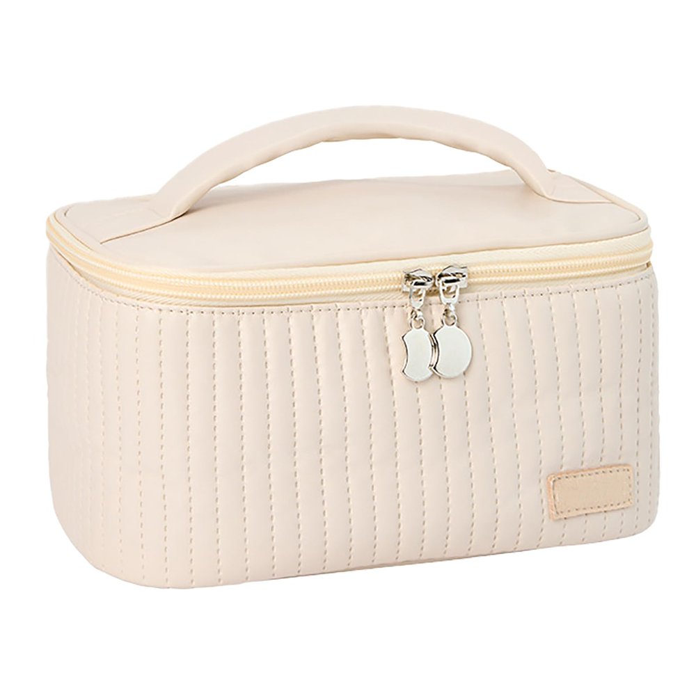 AIToWisely Wet Dry Sepa Toiletry, L Tl up, PU Leather Cosmetic with Dedicated Compartments, care Sto for Women, Portable Size 16 x 13 x 22.5cm