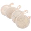 HINTRMENT Natural Loofah Body Scrubber Pads Lightweight Exfoliating Shower Sponge with Comfortable Grip for Gentle Facial and Full Body Cleansing and Quick Drying Bath Mitts for Men and view 1