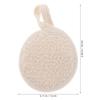HINTRMENT Natural Loofah Body Scrubber Pads Lightweight Exfoliating Shower Sponge with Comfortable Grip for Gentle Facial and Full Body Cleansing and Quick Drying Bath Mitts for Men and view 2