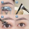 Multifunctional Fan Shaped Eyelash Brush Lash Wand Mascara Makeup Tool For Eye Makeup Shaped Flat Top Wand Brushes Comb view 3
