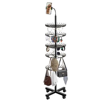 Hair Rack,Height Adjustable Organizer - Display Stand - for Home Workstation Braiding Service Extension Installation Mobile Styling Beauty Training Professional Competition