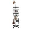 Hair Rack,Height Adjustable Organizer - Display Stand - for Home Workstation Braiding Service Extension Installation Mobile Styling Beauty Training Professional Competition view 1