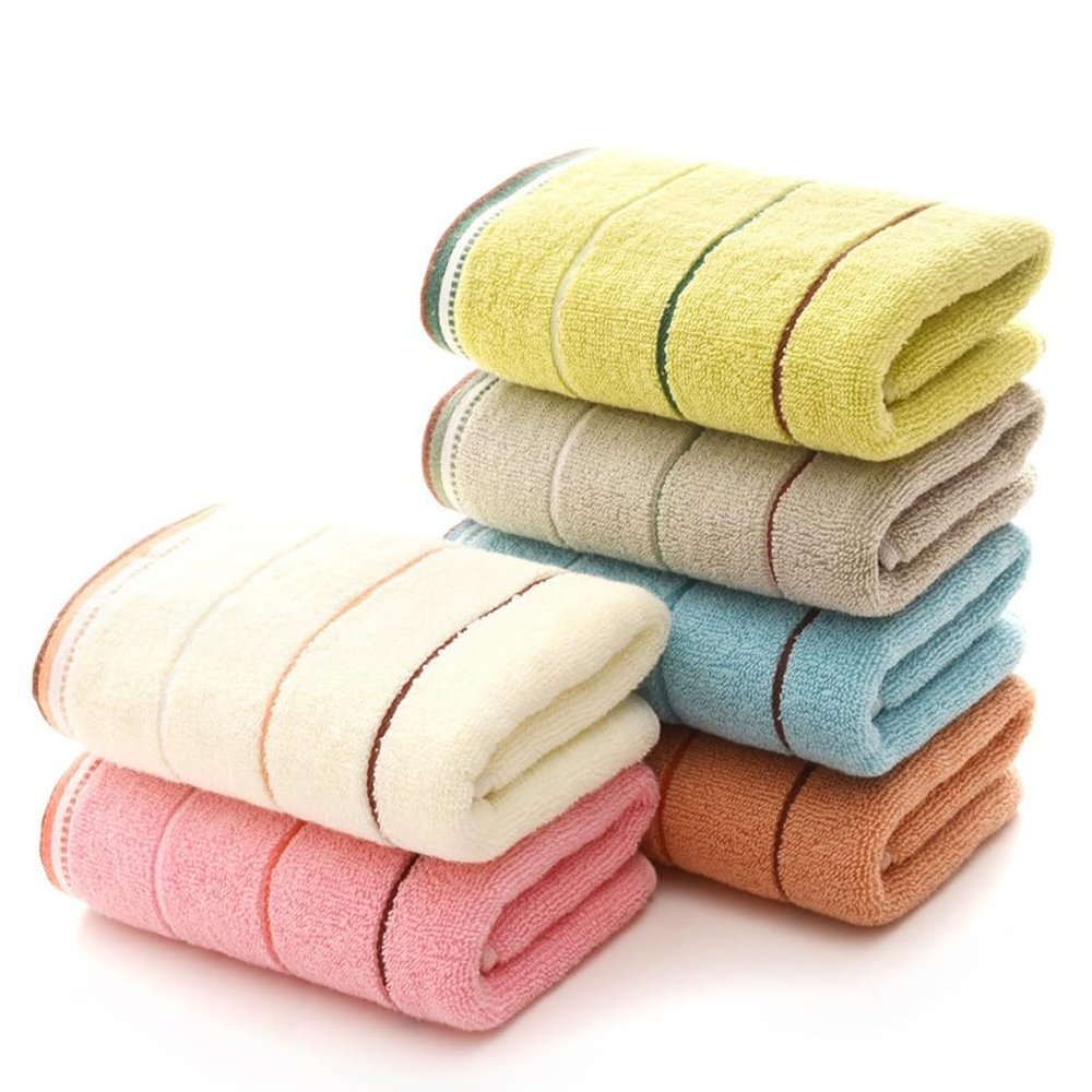 ONMYJFD Multi-Color Soft Absorbent Cotton Face Towel Adult Face Wash Household Hotel Gift Towel