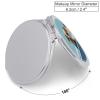 QVHCCNNDI Funny Dog in Bathtub Travel Makeup Mirror 1x/2x Magnification Compact Mirrors Portable Pocket Mirror for Women 2.4 Inch Folding Handheld Mirrror 2-Sided Circle Cosmetic Mirrors view 2