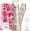 Bikini Trimmer for Women - 2-in-1 Electric Razors for Women | Dual Ceramic Blades Electric Shaver for Sensitive Skin, Rechargeable, Waterproof IPX7 Bikini Trimmer for Shower & Travel | Gift for Her view 1