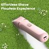 Bikini Trimmer for Women, Dovety 3 in 1 Painless Electric Razors for Women, Rechargeable Pubic Hair Trimmer Electric Shaver for Legs Body Facial Hair, IPX7 Waterproof, Ceramic Blade, USB Charge Dock view 3