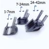 1-7mm/7-24mm/24-42mm Hair Comb ReplacementCompatible For Philips NorelcoHC9450 HC9490 HC9452 HC7460 Hair Beard Clipper Trimmer(24-42mm) view 4