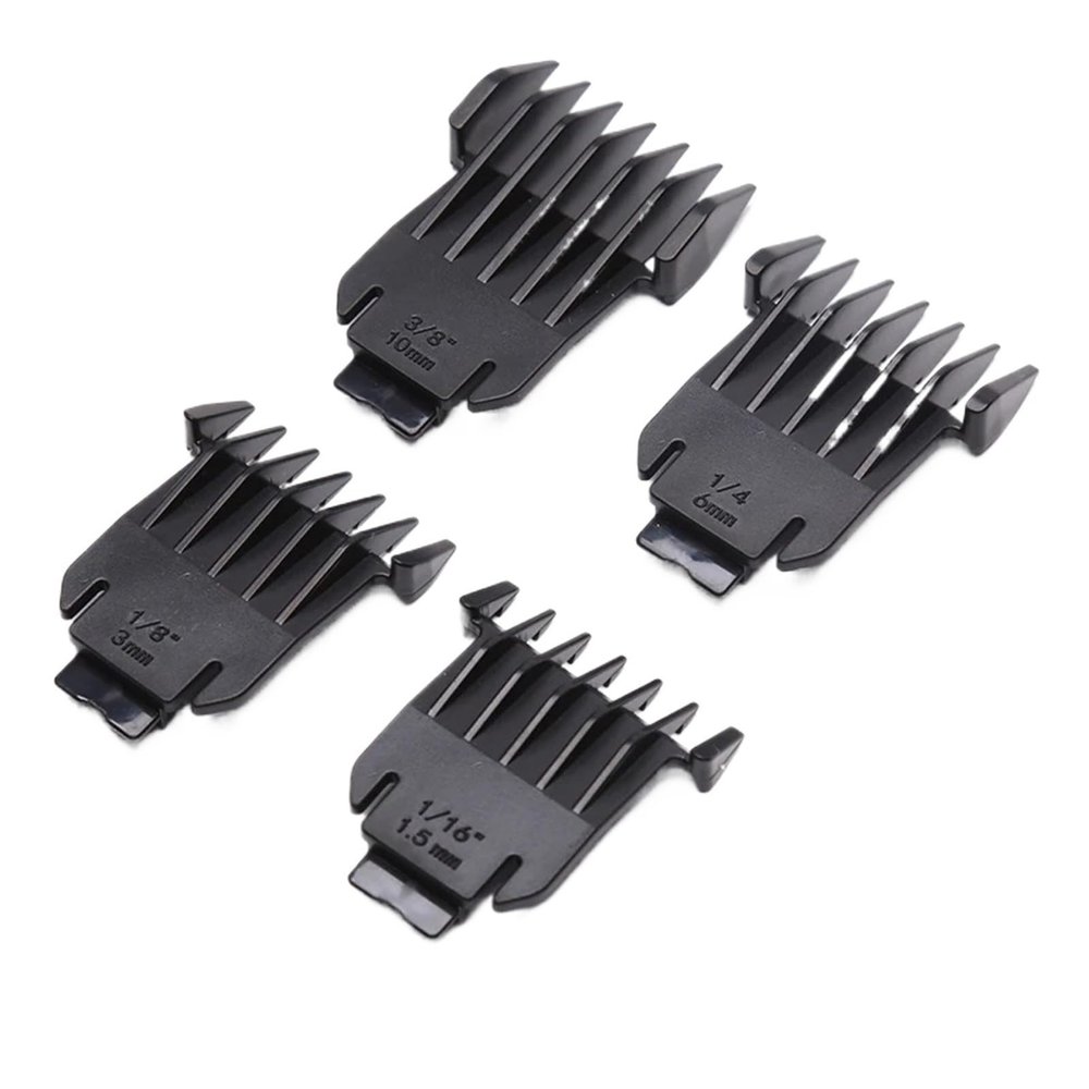 1Set/4pcs For T9 Universal Hair Clipper Limit Comb Guide Sets 1.5mm/3mm/6mm/10mm Limit Calipers Trimmer Guards Hairdressing Tool