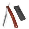 CMD Straight Blade Razor, Wooden Handle Foldable Barber Blades Razor view 1