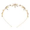 Star Headband: Star Hair Accessories: Golden Bridal Headpiece Hairband For Wedding Bride - Rhinestone Hair Jewelry Crown For Party Formal Occasions view 1