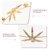 Star Headband: Star Hair Accessories: Golden Bridal Headpiece Hairband For Wedding Bride - Rhinestone Hair Jewelry Crown For Party Formal Occasions view 3