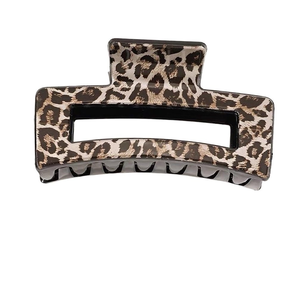1Pcs Tortoise Hair Claw Clips Leopard Print Stylish Hair Accessories for Women Strong Hold Clips for Thick Thin hair(3)