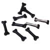 1-6pcs Black White Bone Hairpins Women Sweet Gril Y2K Lovely Headwear Barrettes Hair Band Funny Vivid Dog Bones Side Clip Pins(Black,4pcs) view 1